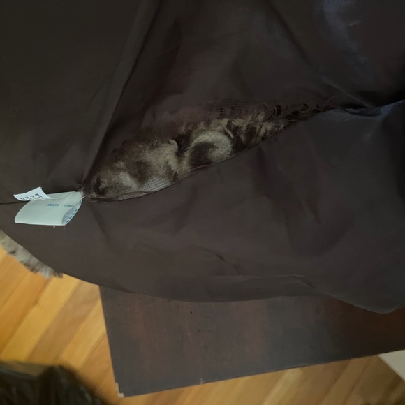 Girls size 10-12 leopard print faux fur coat - Picture 3 of 4